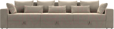 Диван Лига Диванов Майами Long 69 (микровельвет бежевый)