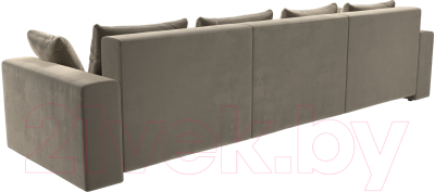 Диван Лига Диванов Майами Long 69 (микровельвет бежевый)