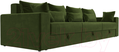 Диван Лига Диванов Майами Long 69 (микровельвет зеленый)