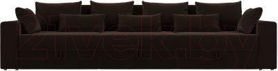 Диван Лига Диванов Майами Long 69 (микровельвет коричневый)