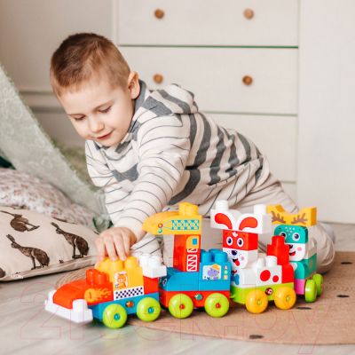 Игрушка-конструктор Азбукварик Talky Blocks. Олененок / 2821