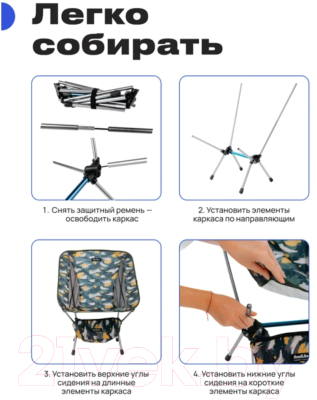 Кресло складное RoadLike Forest / 405743 (зеленый)