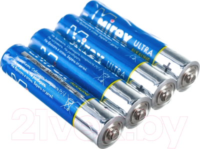 Комплект батареек Mirex AAA LR03 / 23702-LR03-S4