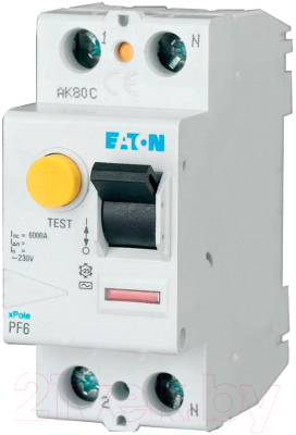 Устройство защитного отключения Eaton PF6 2P 63A 30мА 2М / 286500 - фото