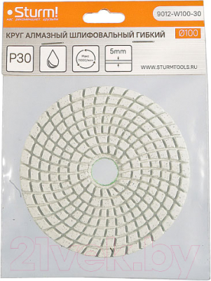 Шлифовальный круг Sturm! 9012-W100-30