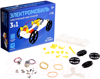 Конструктор электромеханический Эврики Электромобиль / 2667964