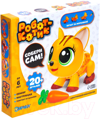 Конструктор электромеханический Эврики Робототехника. Робот-котик / 4425089 - фото