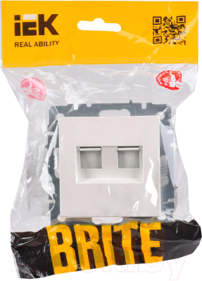 Розетка IEK Brite BR-KT20-O-1-K36