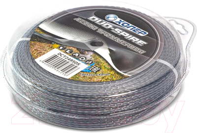 Леска для триммера Хопер Duo-Spire крученый квадрат 4.0мм 3LB 125м - фото