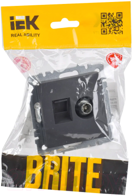 Розетка IEK Brite BR-AK20-1-K53