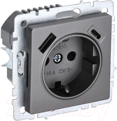 Розетка IEK Brite BR-R14-16-U22-018-K46 - фото