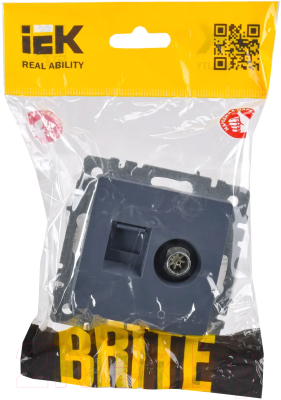 Розетка IEK Brite BR-AK20-1-K35