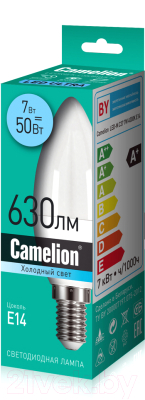Лампа Camelion LEDRB/7-C35/840/E14 / 15054