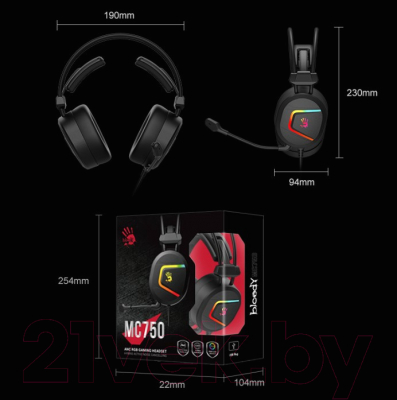 Наушники-гарнитура A4Tech Bloody MC750