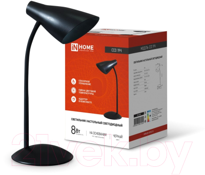 Настольная лампа INhome ССО 19Ч 8Вт 480Лм / 4690612041094 (черный)