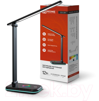 Настольная лампа INhome ССО 20Ч 12Вт 640Лм / 4690612041100 (черный)