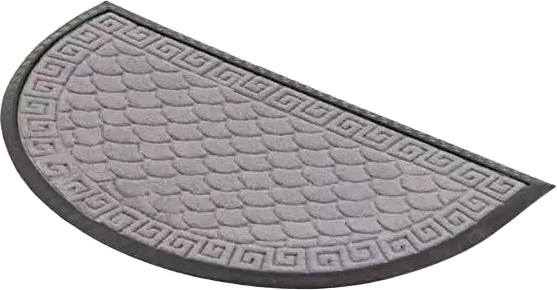 Коврик грязезащитный Kovroff Чешуйки овал 40x60 / ПО/04/01/02 - фото