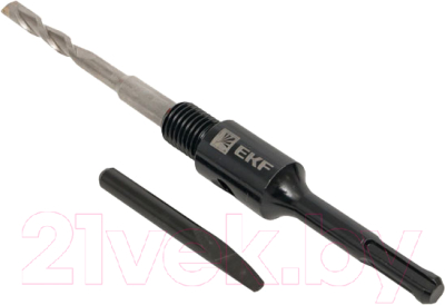 Державка для коронок EKF Expert SDS-plus M16 с центровочным сверлом / ad-sdsplus - фото