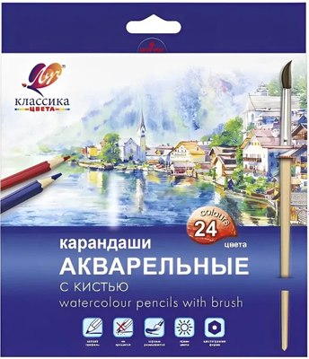 Набор цветных карандашей ЛУЧ Классика цвета / 32С 2092-08 - фото