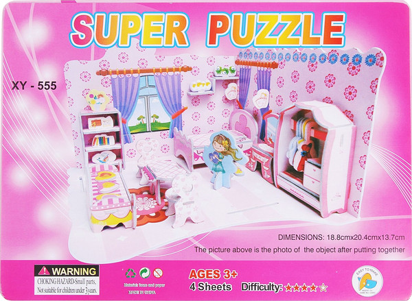 Конструктор Sima-Land 3D Комната принцессы 124368 / XY-555 - фото