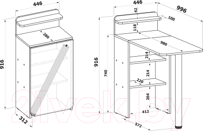 Письменный стол Сокол-Мебель СП-19