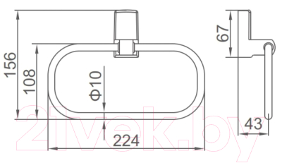 Кольцо для полотенца Ledeme L30304