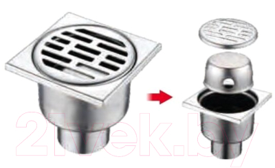 Трап для душа Ledeme L83-1