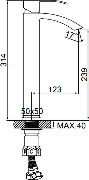 Смеситель Ledeme L1155-15