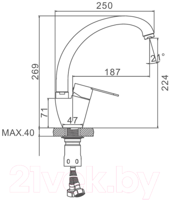Смеситель Ledeme L75903