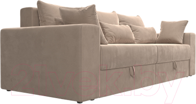 Диван Лига Диванов Майами 128 (велюр бежевый)