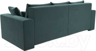 Диван Лига Диванов Майами 128 (велюр бирюзовый)