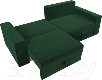 Диван Лига Диванов Майами 128 (велюр зеленый)