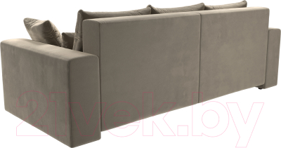 Диван Лига Диванов Майами 128 (микровельвет бежевый)
