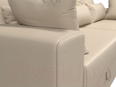 Диван Лига Диванов Майами 128 (экокожа бежевый)