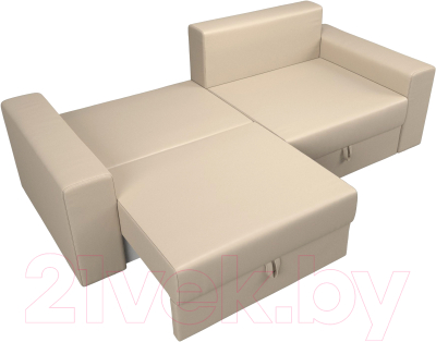 Диван Лига Диванов Майами 128 (экокожа бежевый)