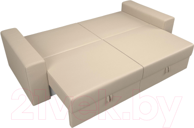 Диван Лига Диванов Майами 128 (экокожа бежевый)