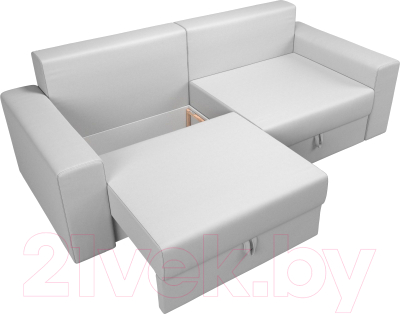 Диван Лига Диванов Майами 128 (экокожа белый)