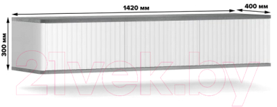Тумба Shtabe Royal ТВ 5030 эко (белый/металл бруклин)