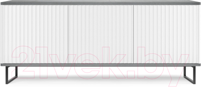 Тумба Shtabe Royal ТВ 5041 эко (белый/металл бруклин/черный)