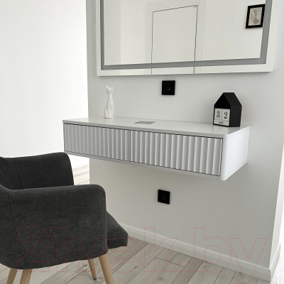 Тумба Shtabe Royal 5010 эко (белый/белый)