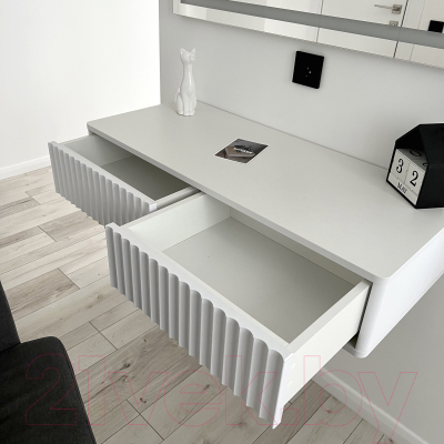 Тумба Shtabe Royal 5010 эко (белый/белый)