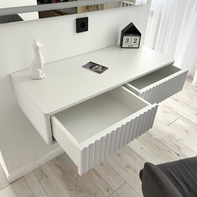 Тумба Shtabe Royal 5010 эко (белый/белый)