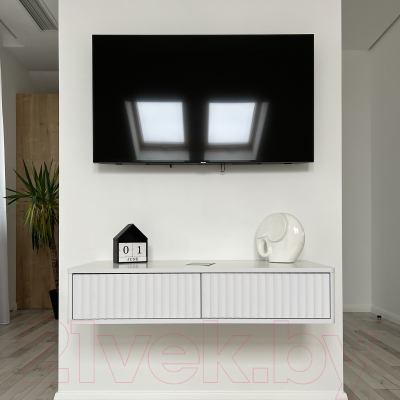 Тумба Shtabe Royal 5010 эко (белый/белый)