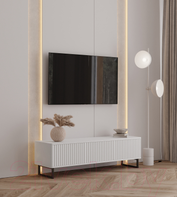 Тумба Shtabe Royal 5031 эко (белый/белый/черный)