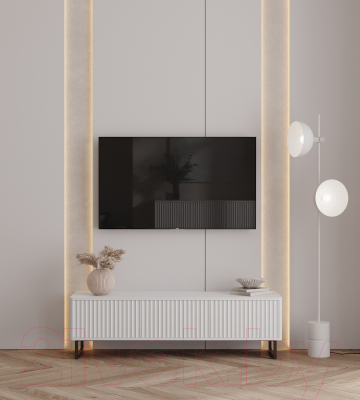 Тумба Shtabe Royal 5031 эко (белый/белый/черный)