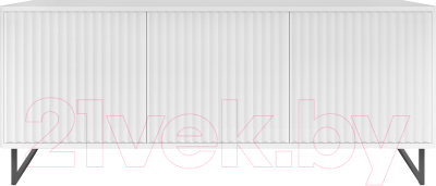 Тумба Shtabe Royal ТВ 5041 эко (белый/белый/черный) - фото