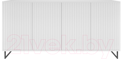 Тумба Shtabe Royal 5057 эко (белый/белый/черный) - фото