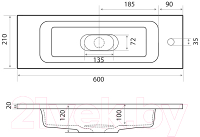 Умывальник Madera Modul 60