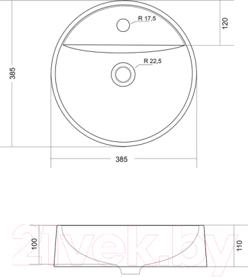 Умывальник Madera Luna 40