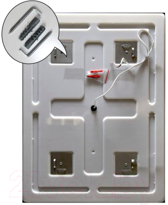 Зеркало Пекам Greta 65x80 / greta-65x80B (с подсветкой и бесконтактным сенсором)